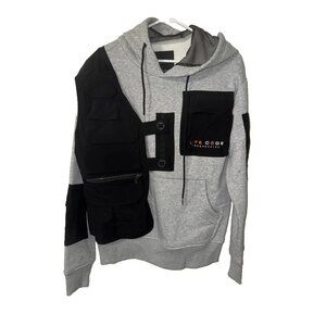 Life Code Progressive Utility Hoodie Gray Black size Small